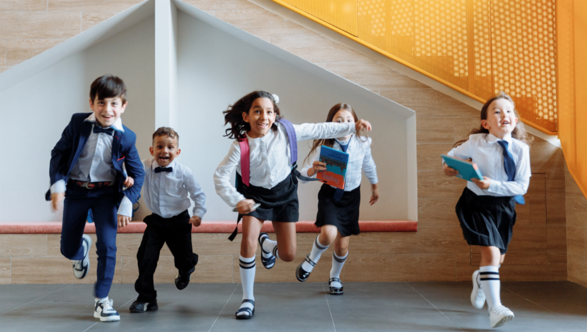 Kids running